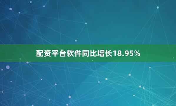 配资平台软件同比增长18.95%